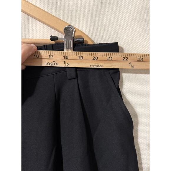 Halara Women's Black Slacks Barrel Leg Elastic Waist Plus Sz 2X Classic Career - Picture 4 of 14